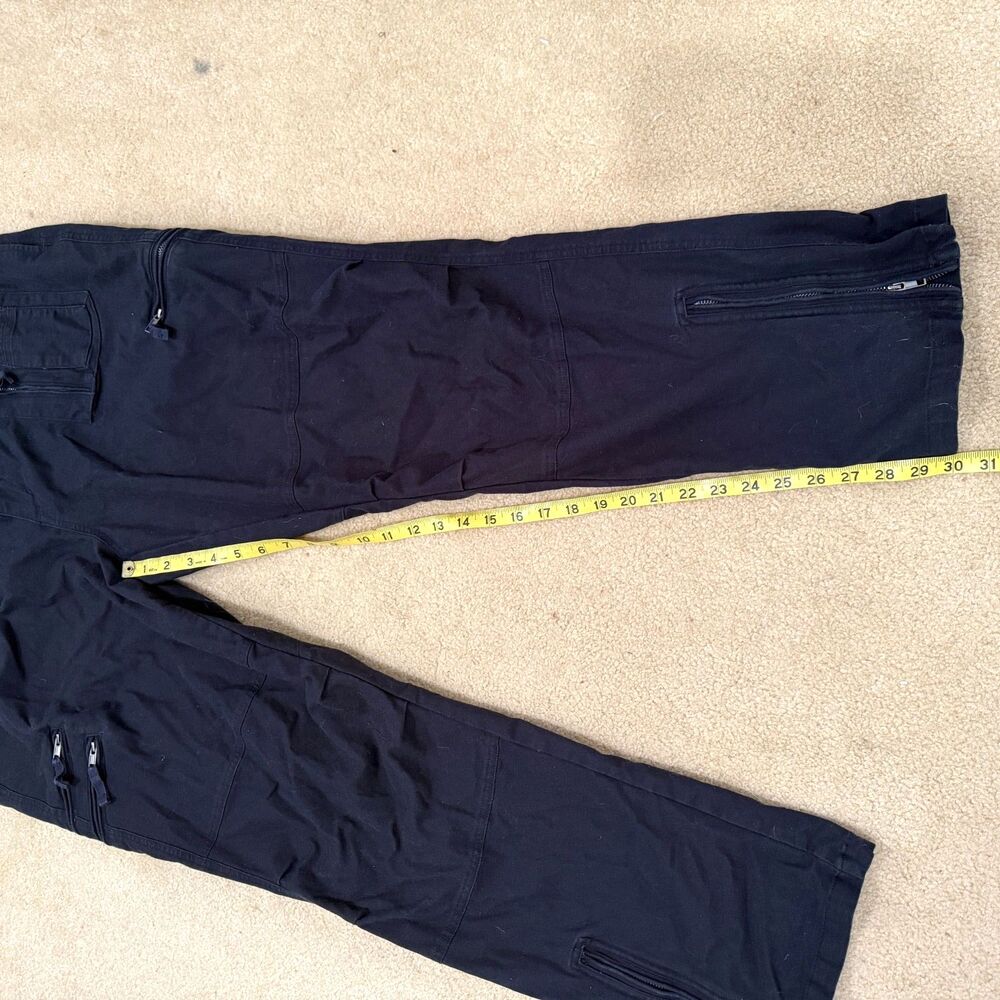 Men's Blue Tactical Pants Combat Cargo Military Casual Hiking 40x30 Zip Pockets - Picture 4 of 6